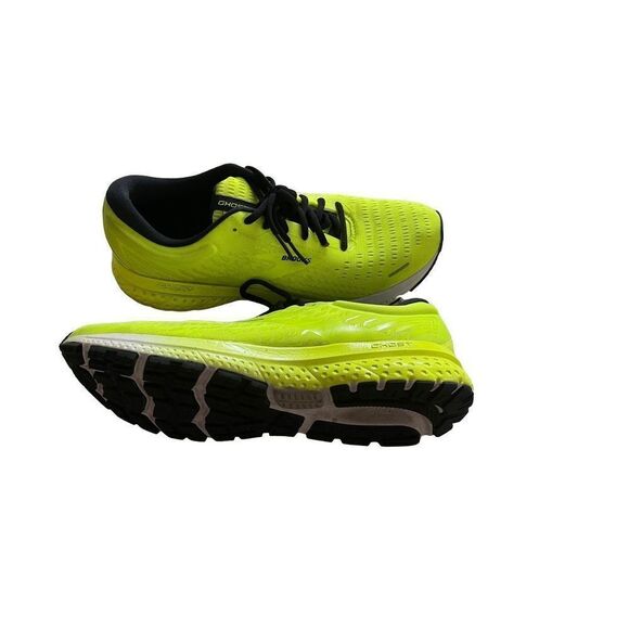 Brooks Ghost Mens Neon Green Lace Up Road Sneakers Athletic Running Shoes 11.5 - Picture 12 of 12